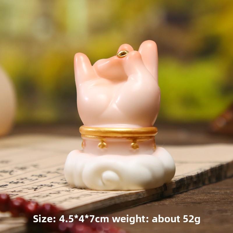 The New Buddha-shaped Resin Figurine Represents The Chubby Buddha. It Is A Decorative Resin Handicraft Suitable for Use As A Home Desk Decoration.