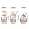 Transparent Glass Honeycomb Tank with Dipper and Lid Large Capacity Honey Storage Container Elegant Easy To Clean Honey Bottle