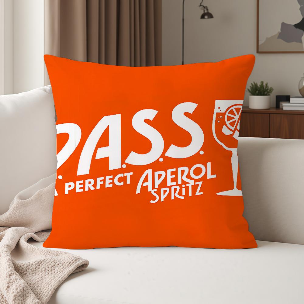 Aperols Spritz Flannel Pillow Case Suitable For Bedrooms Living Rooms Cars Home Decoration