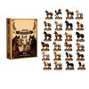 Horse Advent Calendar with Flat Acrylic Hanging Ornaments for Horse Lovers Christmas Countdown Gift Set