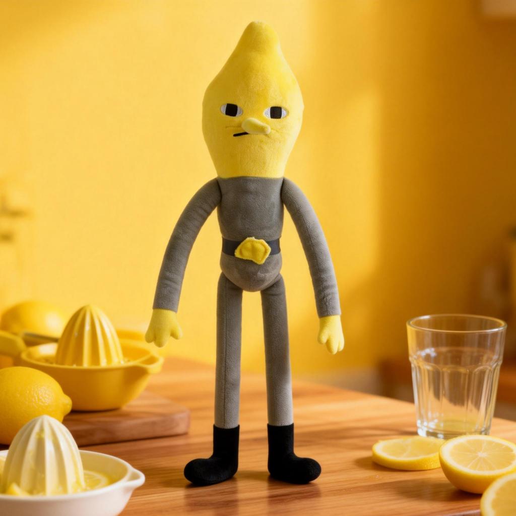 60cm Duke of Lemon Games Plush Doll Toy Cartoon Games Merchandise Room Decor Children Fans Birthday Latest Year Gift Idea