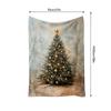 Tuniu Cozy Christmas Tree Fleece Blanket Soft Warm Throw Blanket for Sofa Bed Bedroom Living Room Decor