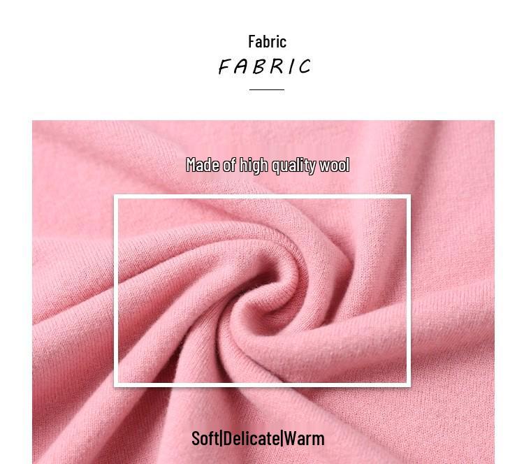 Premium Plus-Size Women's Pure Wool Sweater: Autumn/Winter Low Round Neck for Middle-Aged & Elderly