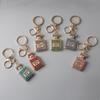 Korean Crystal Perfume Bottle Keychain - Women's Car Accessory & Bag Pendant
