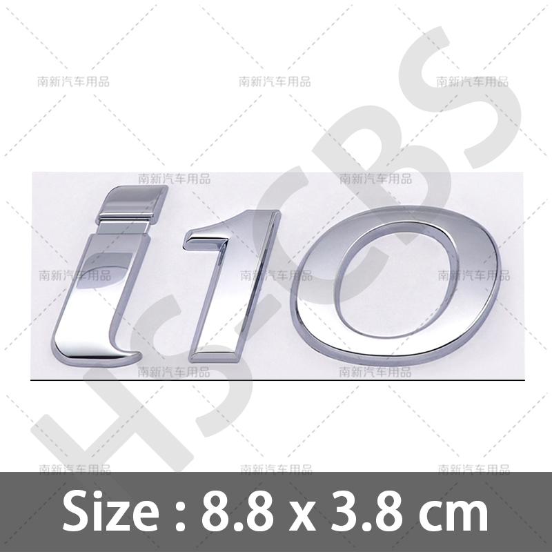 Stile Auto Cromato Metallico 3D Lettere Emblema I10 I20 I30 I40 Badge Posteriore del Bagagliaio Per Hyundai Targhetta con Logo Adesivi Accessori Auto