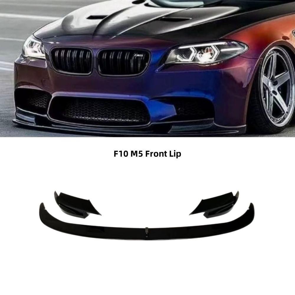 BMW M5 F10 MP Style Front Lip, 3-Piece Kit, 2011-2016 Models.