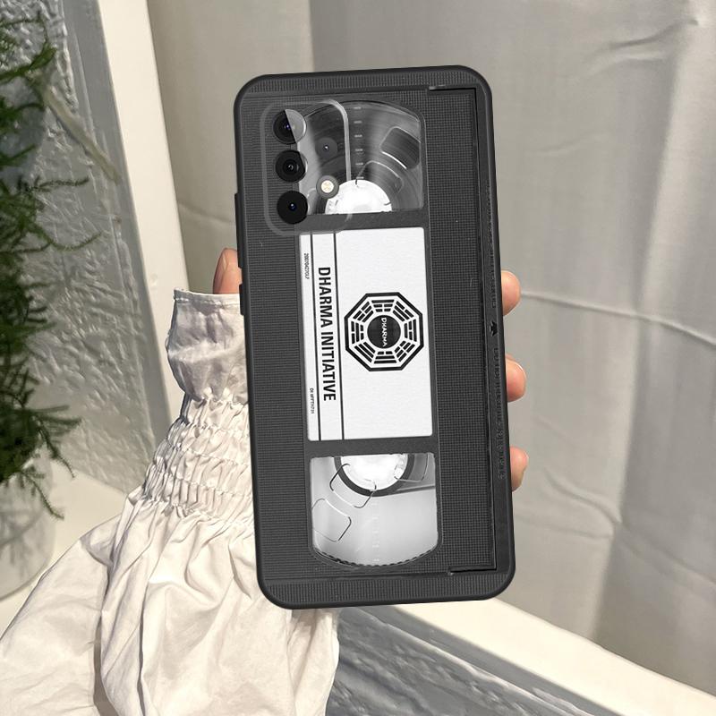 Retro etui na kasetę VHS dla Samsung Galaxy A16 A36 A56 A06 A13 A53 A33 A23 A55 A35 A17 A54 A34 A14 A52 A32 A15