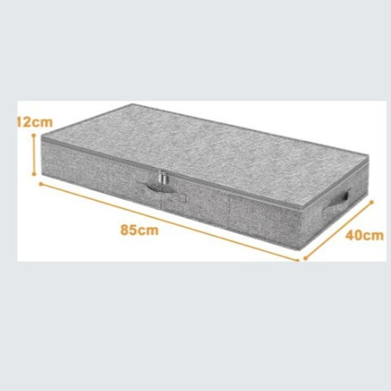 Under Bed Storage Box with Compartments Dustproof Foldable with Lid for Clothes Sheets Quilts Organization