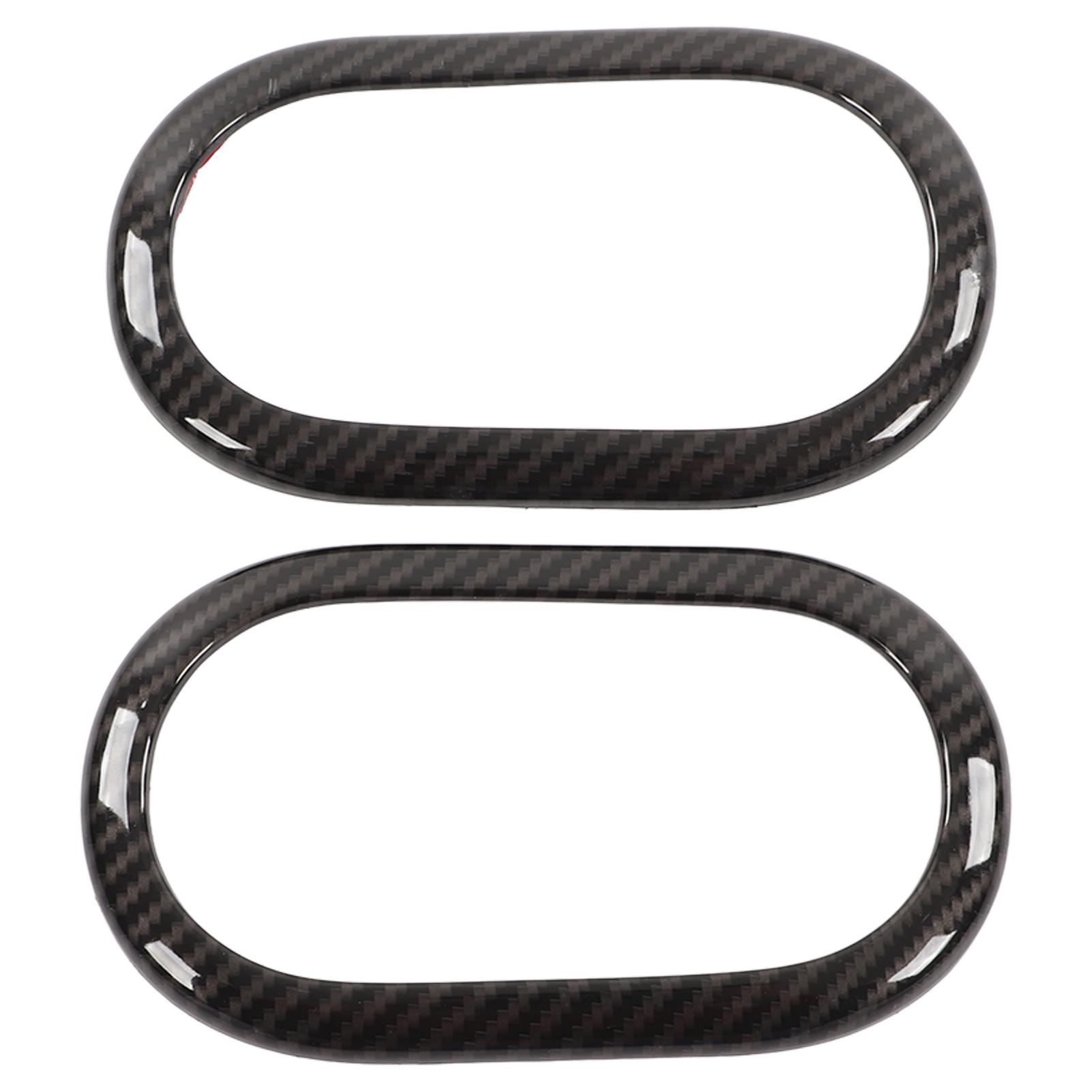 

2 шт. Накладки на рамки внутренних дверных ручек в стиле карбонового волокна, замена для Smart Fortwo C453 A453 W453