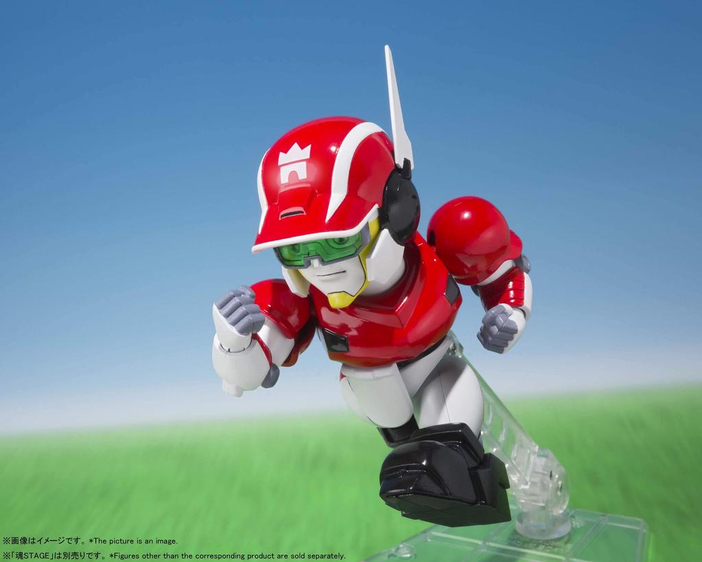 TAMASHII NATIONS Chogokin Iron Leaguer Magnum Ace 80mm ABS PVC Painted Movable Figure Gale! Approx. Die-cast & &