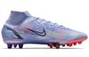Nike Mercurial Superfly 8 Elite Km Ag Artificial Grass 'Light Thistle Purple Dazzling Indigo Purple Bright Deep Red' DJ3973-506