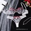 Exclusive Floral Embroidery Push-up Lingerie Set for Women - Ultra-thin, Sexy, Pure Desire Bra