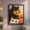 Nordic Wall Art Cute Stacked Cats Animals Canvas Painting Nordic Style Poster Prints Bedroom Living Room Wall Decor