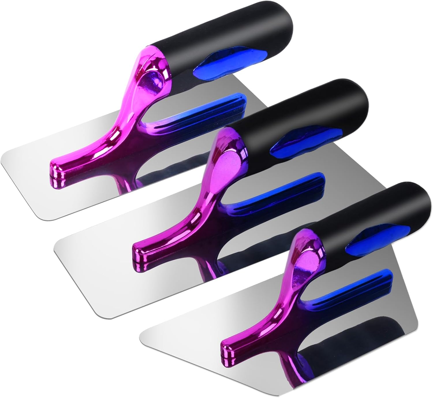 3Pcs color handle stainless steel trowel