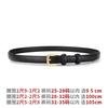 Womens Thin Black Belt Fashion Simple Versatile Waistband Dresses Jeans