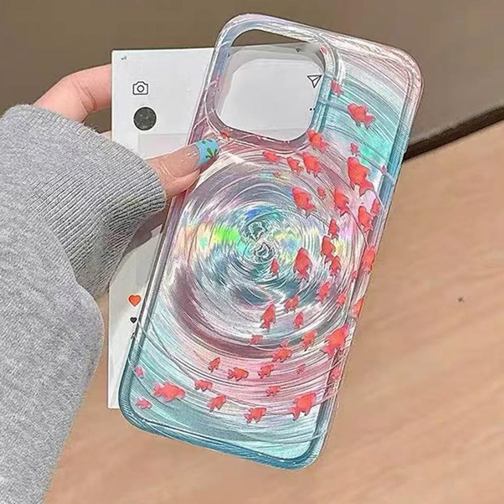 

Радужный глянцевый чехол для телефона для iPhone 11 13 14 15 16 17 Pro 17 13 14 15 Pro Max Высококачественный чехол с полной защитой в фантазийном цветочном стиле iPhone 17 чистый