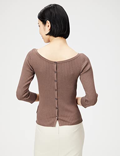 FRAY I.D. Women's 2-Way Boat Neck Rib Knit FWNT211906 MOC F