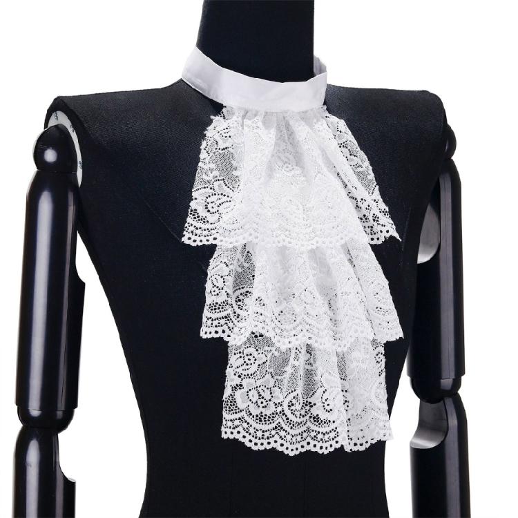 Vintage Styles Neck Ruff Unique Fashion Necklace Ruffled Pattern Neck Collar for Cosplay Lover