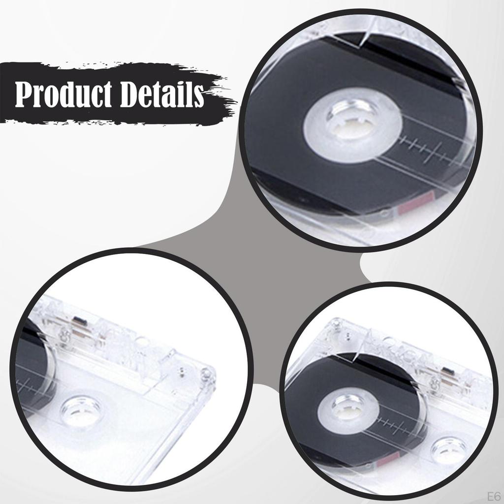 Blank Audio Cassette, Professional, Recordable Cassette for Lectures, Seminars, Studio