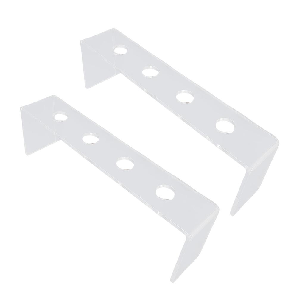 2Pcs Wine Bottle Stopper Display Acrylic Transparent 4 Slots Integrated Wine Stopper Holder for Countertop Bar Displays