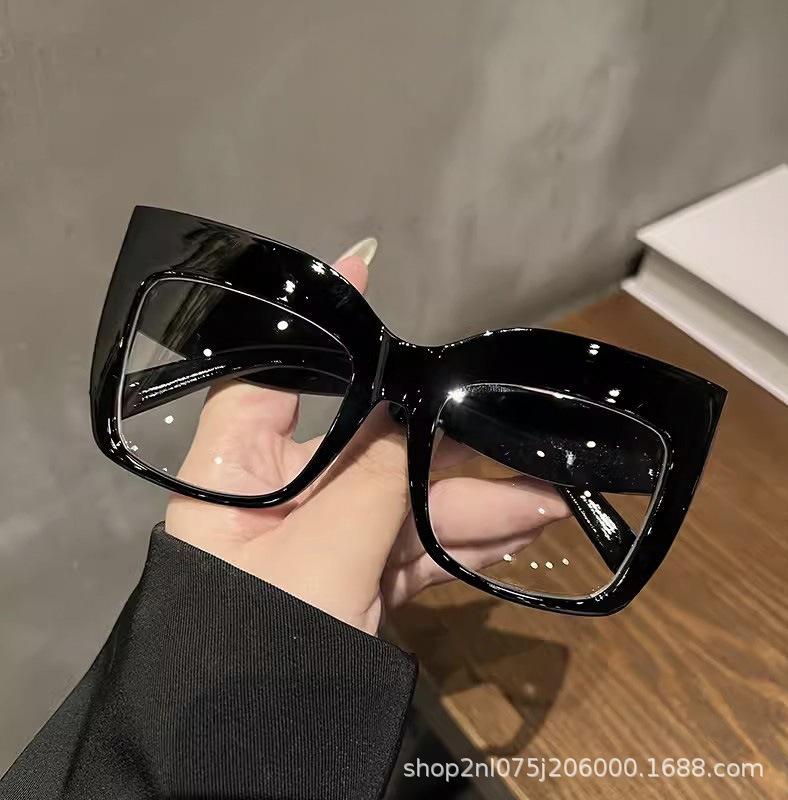 Fashion Oversized Cat Eye Optical Lenses Women Glasses Frames Blue Anti Blue Light Eyeglasses Luxury Brand Eyewear