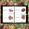 50-Piece Retro Fruit Transparent PET Stickers for Journals and Decoration