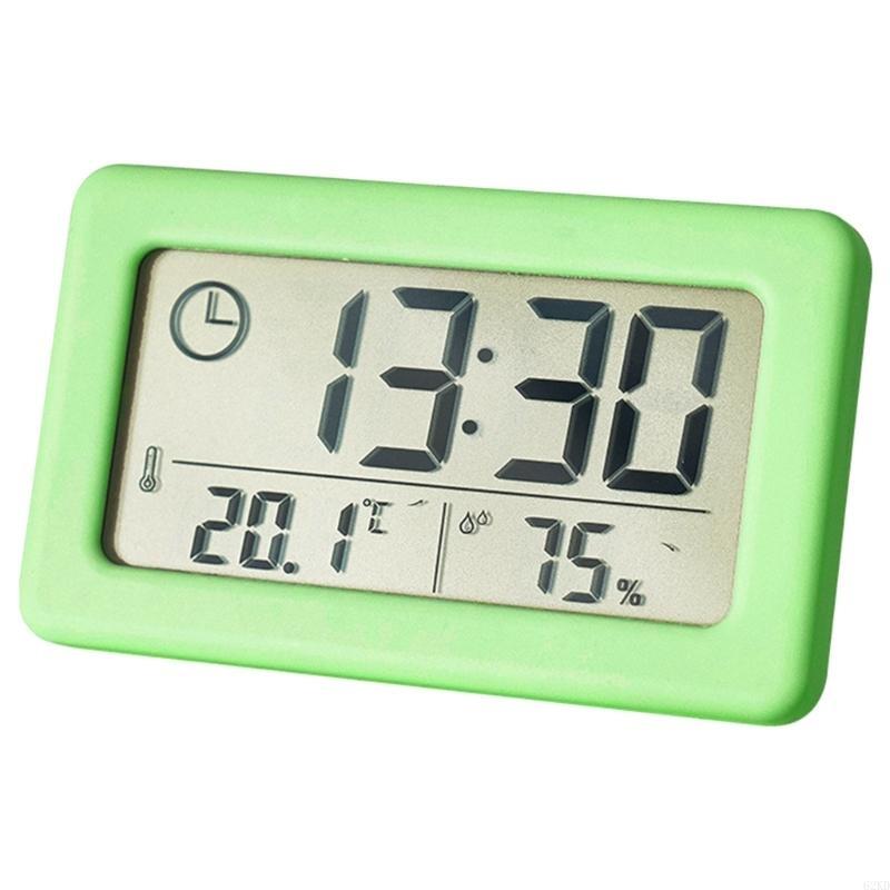 62KD Modern Desk Clock with Thermometers and Hygrometer Meter Functions