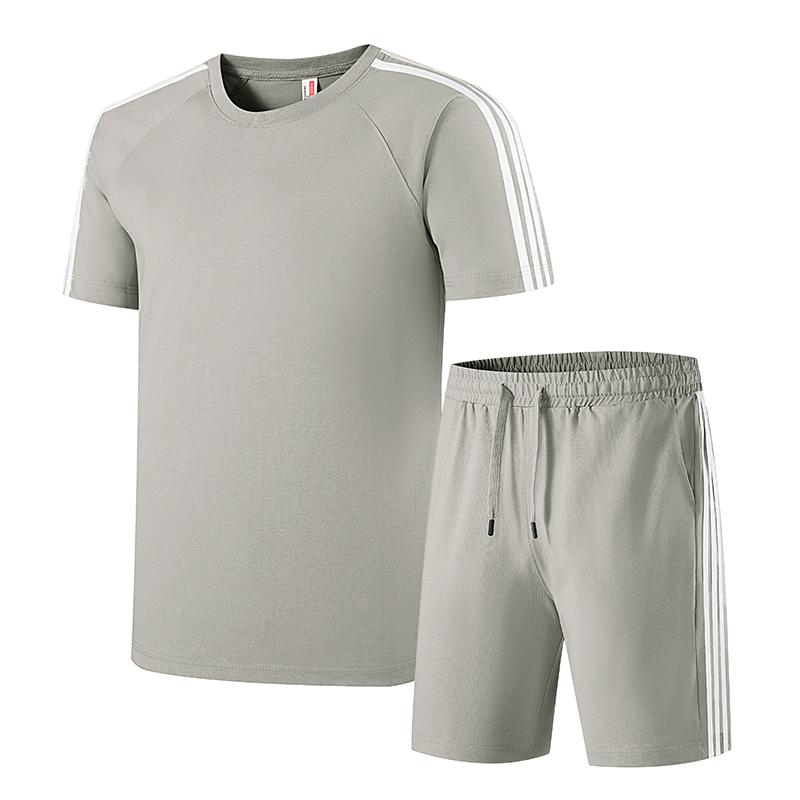 Set Estivo Uomo Casual Sportivo Manica Corta Set Due Pezzi Uomo