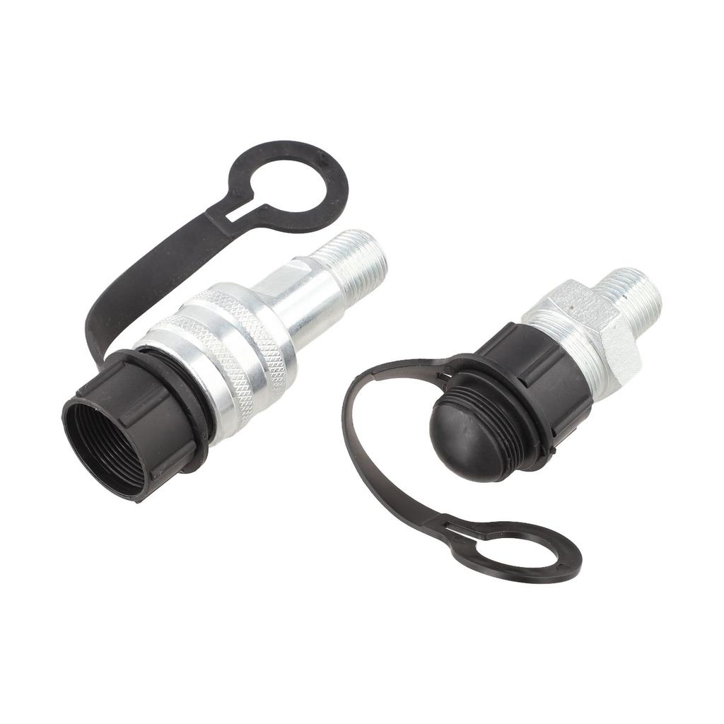 Carbon Steel Hydraulic Coupling with Zg3/8 External Thread Straight Through Configuration for High Pressure Oil Pipeline Use