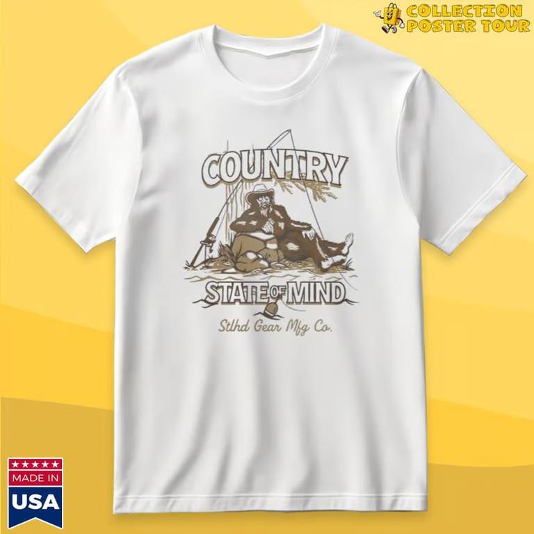 Stlhd Country State Of Mind Fishing T-Shirt Unisex T-Shirt L