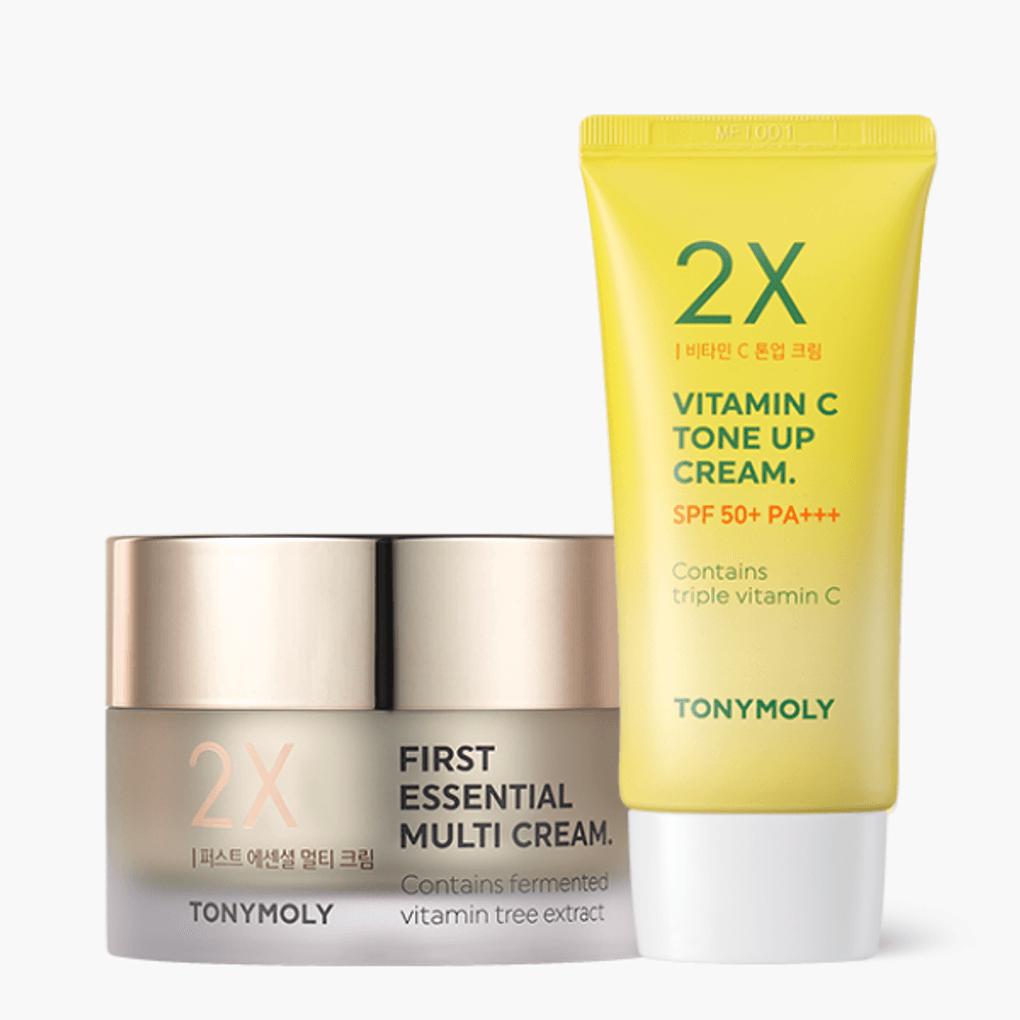 Tony Moly Vitamin C Tone-Up Cream + First Essential Multi-Cream