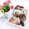Classic Rose Fashion Buckle Coin Purse and Card Holder with Key Holder