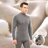 Men's Wool Turtleneck Sweater and Pants Thermal Set for Winter