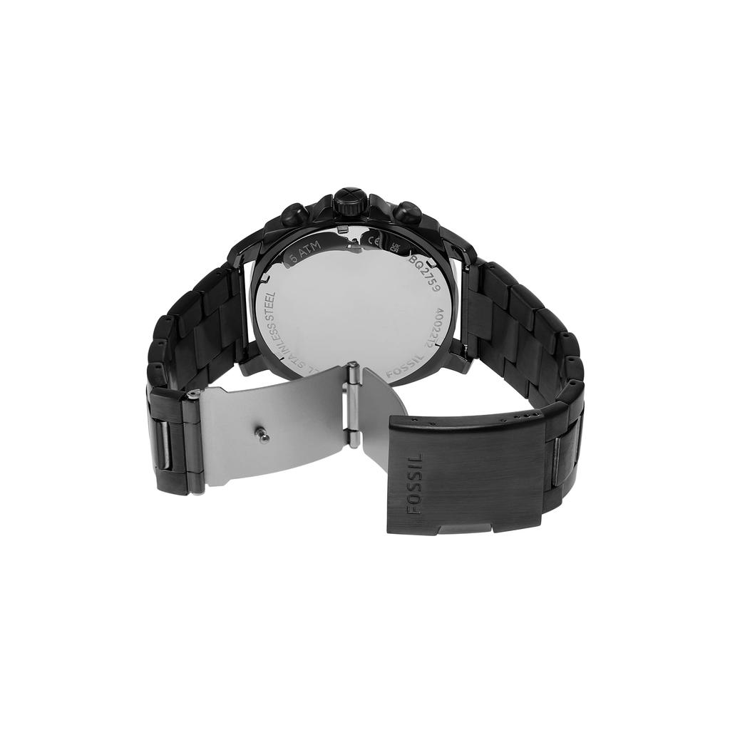 PRIVATEER Black Stainless Steel Chronograph Watch