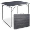 CORN Camping Table, Foldable, 80x60 Cm, Black Wood