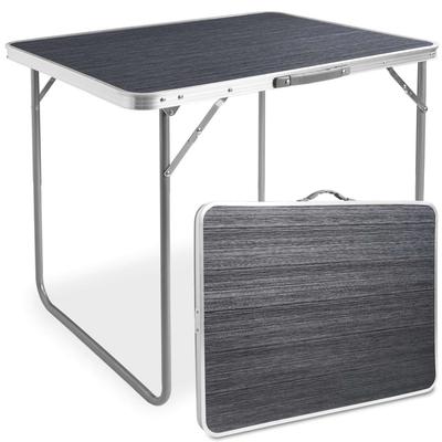 CORN Camping Table, Foldable, 80x60 Cm, Black Wood