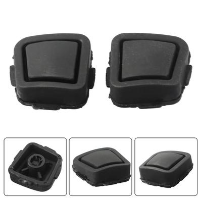 2pcs ABS Keyless-Go Door Handle Buttons Cover Fit For Mercedes-Benz W211 C209 W219 W251 Black-Exterior-Door Handles