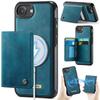 For iPhone 17e Magnetic Wallet Case 2-in-1 Detachable RFID Blocking Card Holder Kickstand Shockproof PU Leather Flip Cover