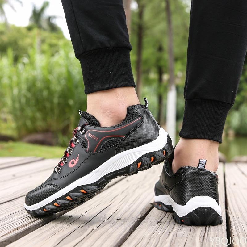 Large Size Spring and Autumn New Thick Soled Height Increasing Casual Men's Shoes for Outdoor Hiking Tourism Exploration Shoes