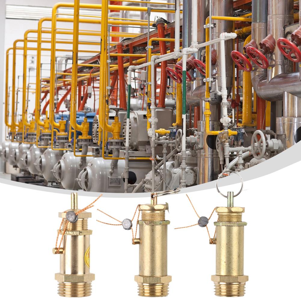 Air Compressor Valve Brass Safety Valve Pressure Control Systems All-copper Material Compact Size Easy Installation