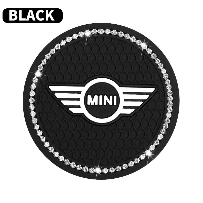 For MINI Cooper Fridge One S F56 R57 R58 R60 JCW Countryman Clubman New Car Coaster Water Cup Bottle Holder Diamond Non-Slip Mat Decoration