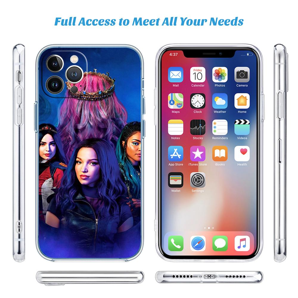 CJ33 Descendants Soft Shell Transparent Phone Case for Samsung Galaxy A04 A04S A14 A23 A34 A54 M23 M33 M52 M53