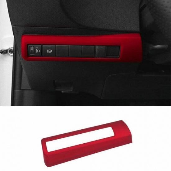 For Toyota Corolla - Matte Red Headlight Switch Control Frame Trim 1pcs