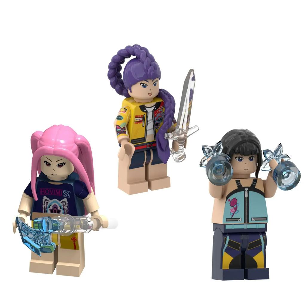 Mini-Bausteine Rumi Mira Zoey Actionfigur Bausteine Spielzeug Zubehör Schreibtischdekoration Sammlerspielzeug Weihnachtsgeschenk