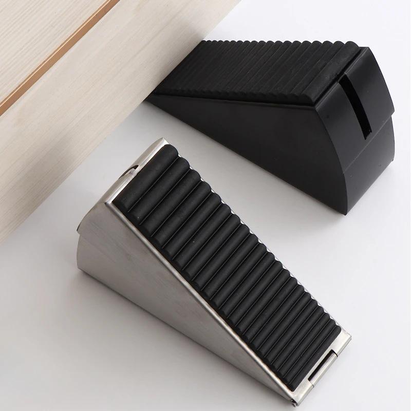 1 szt. Regulowany stoper do drzwi Stal nierdzewna Stoper do drzwi Bez gwoździ Antypoślizgowa guma Sprężynowy korek do drzwi Antykolizyjny Bezpieczeństwo