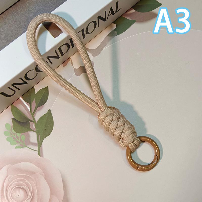 1pcs Paracord Braided Woven Keychain Lanyard Buckle Emergency Survival Bagpack Key Ring Wristlet Strap Car Trinket Key Holder