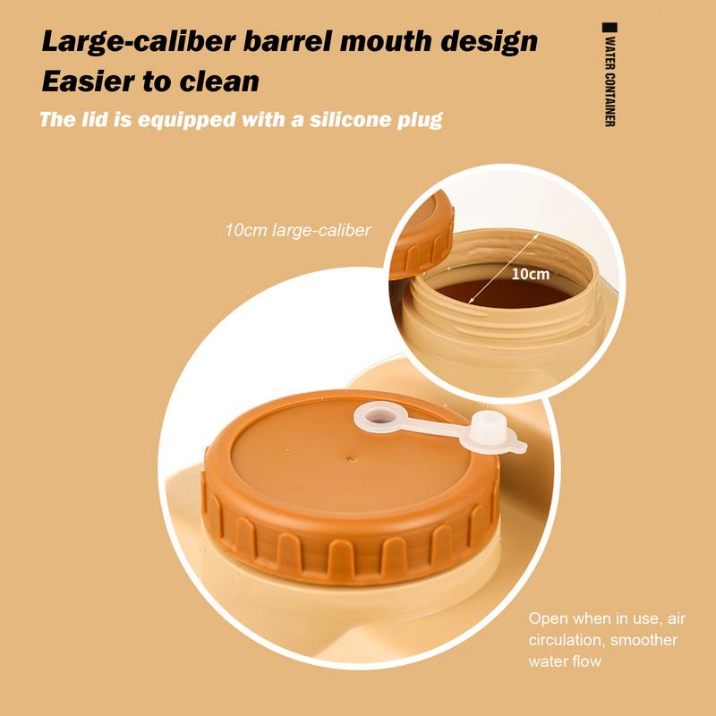Water Storage With Spout Water Storage Tank With Lotion Dispenser Portable No Leakage Water Canteen For Backpacking Parties