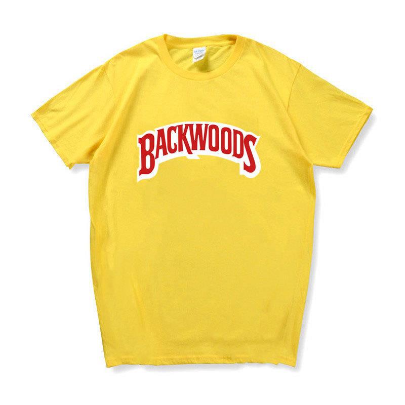 Hot-Selling Backwoods Letter Print Short-Sleeved Men'S And Women'S T-Shirts Wish Explosion