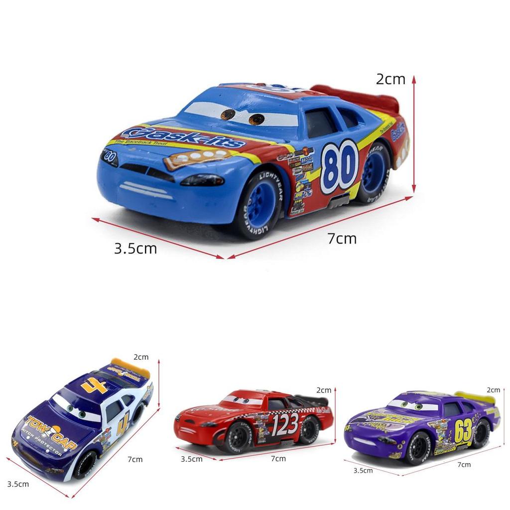 Durable Cars Lightning Mcqueen Alloy Toy Model Sheriff And Cabrera For Kids