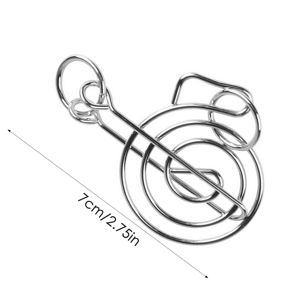Materials Metal 3D Montessori Puzzle Wire Mind Brain Teaser Puzzles For Children Adults Anti-Stress Reliever Toys Kids Gifts